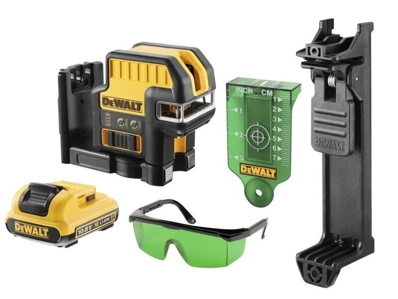 ЛИНЕЙНЫЙ ЛАЗЕР DEWALT 12 В DCE0822D1G + 2-ТОЧЕЧНЫЙ 1x2,0 Ач DCE0822D1G-QW