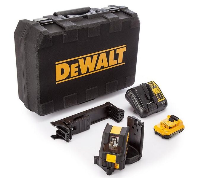 Lāzera nivelieris DeWalt DCE088D1G zaļš 10,8V 1 x 2,0Ah LI-ION 30m