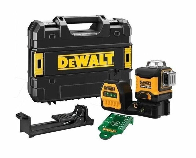Лазерный уровень с перекрестными линиями DeWalt зеленый DCE089NG18-XJ