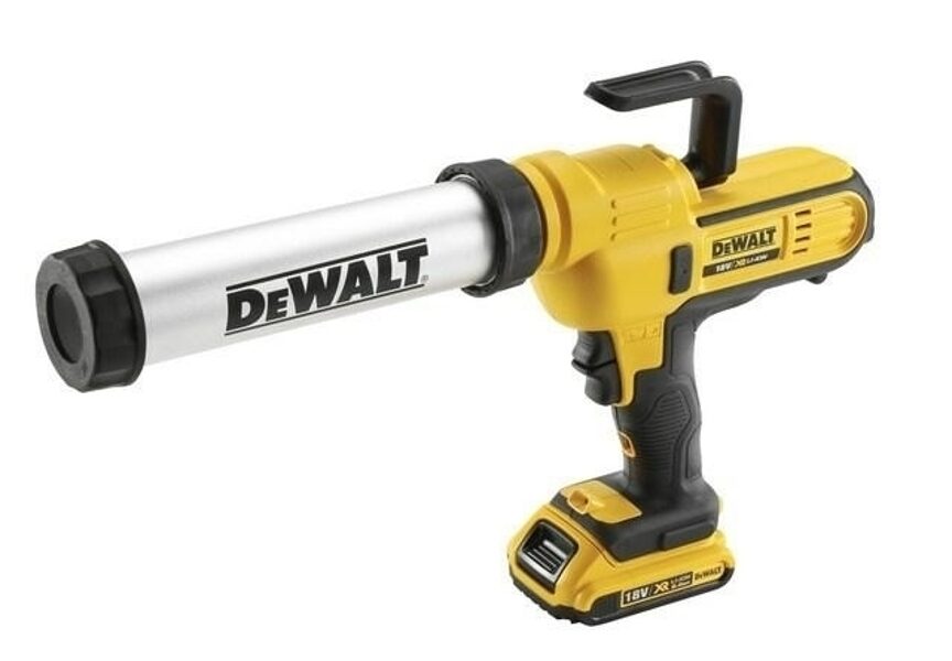 DEWALT Аккумуляторный пистолет для герметика 18 В 300-400 мл 2500 Н 1x2.0 Ач DCE571D1-QW