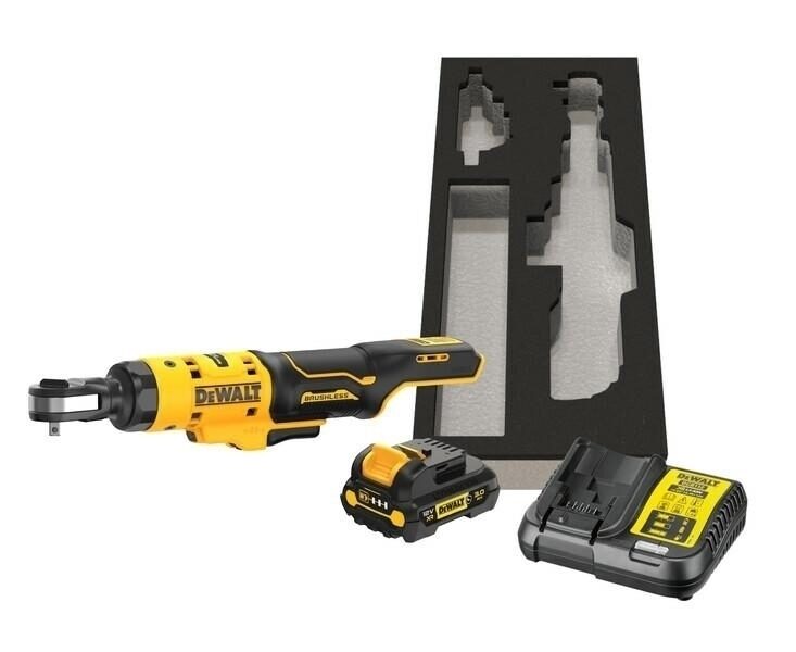 Аккумуляторный гаечный ключ DEWALT 1/4" 12 В (1x3,0 Ач) 54 Нм DCF504L1G-QW