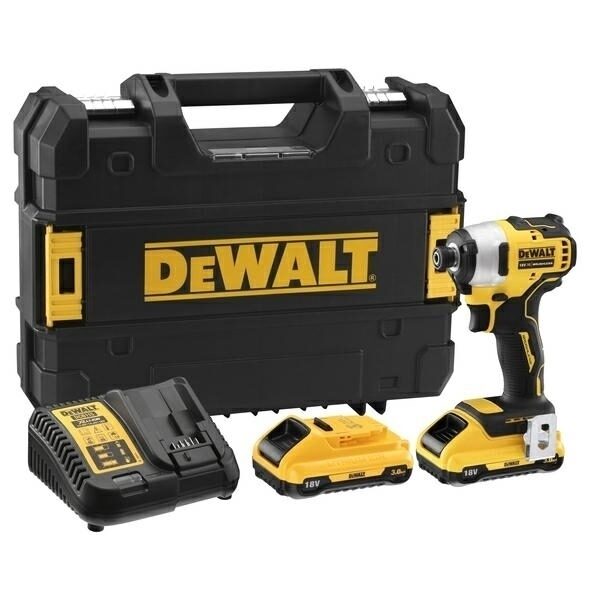 DEWALT Impulsa skrūvgriezis ar bezoglīšu motoru 18V‐190Nm 2x3.0Ah TSTAK DCF809L2T-QW