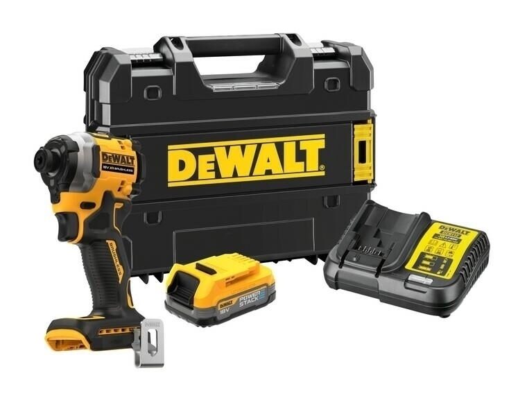 Triecienskrūvgriezis DeWalt 18V‐208Nm 1x1,7Ah POWERSTACK DCF850E1T-QW