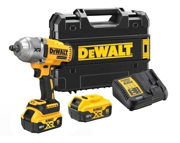 Аккумуляторный гайковерт DEWALT 1/2 дюйма 18 В (2x5,0 Ач) 1355 Нм DCF900P2T-QW