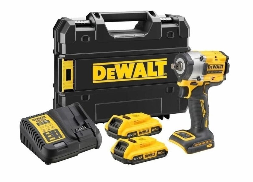 УДАРНЫЙ КЛЮЧ DEWALT 1/2 дюйма 18 В 406 Нм 2x2,0 Ач TSTAK RING DCF921D2T-QW