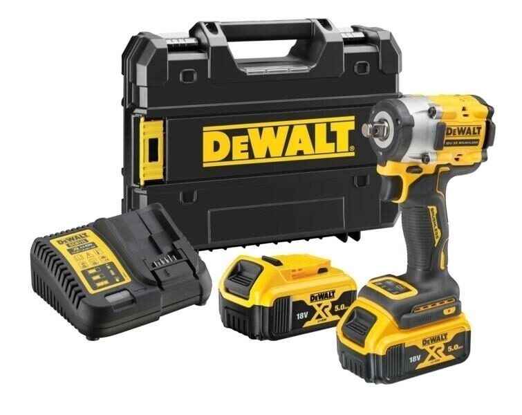 DEWALT. УДАРНЫЙ КЛЮЧ 1/2" 18 В 406 Нм 2x5,0 Ач TSTAK RING DCF921P2T-QW