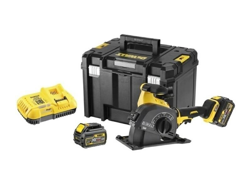 DEWALT FLEXVOLT sienas pacēlājs 54V 125mm 2x6.0Ah DCG200T2-QW