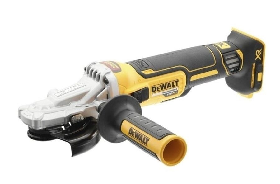 УГЛОВАЯ ШЛИФОВАЛЬНАЯ МАШИНА DEWALT 18 В LI-ION 125 мм БЕЗ АККУМУЛЯТОРА И БЕСЩЕТОЧНОГО ЗАРЯДНОГО УСТРОЙСТВА DCG405FN-XJ