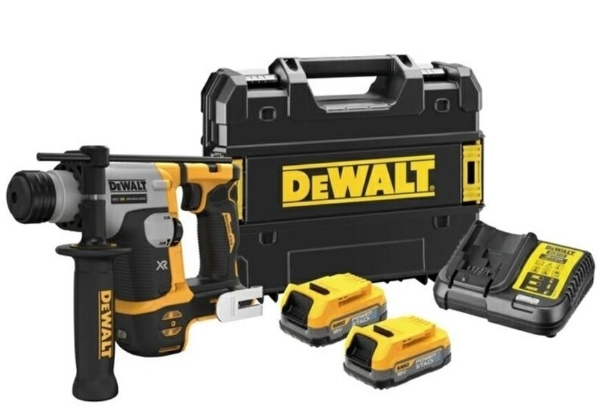 Аккумуляторная перфоратор DEWALT 18 В (2x1,7 Ач PowerStack) DCH172E2T-QW