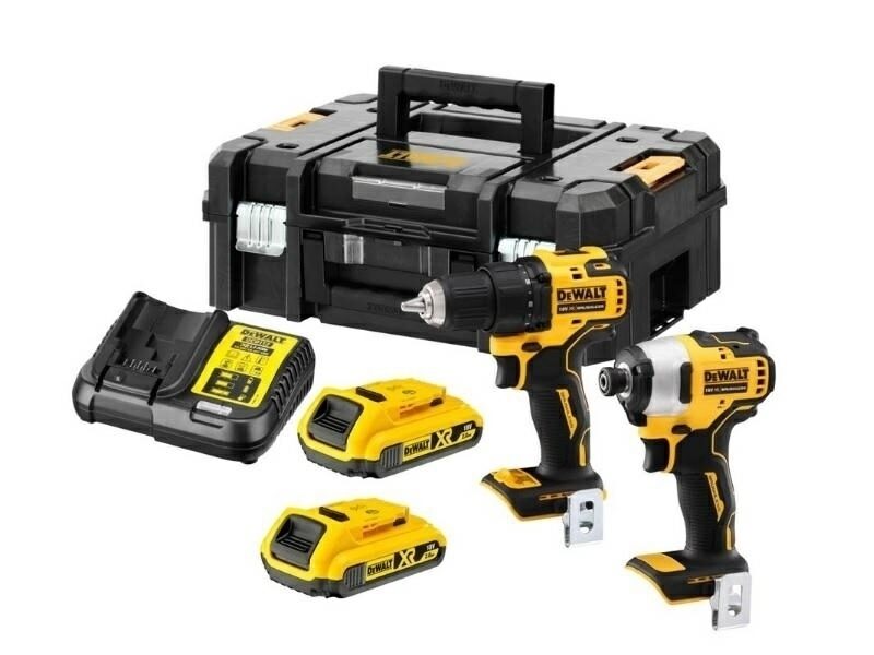 КОМБО-НАБОР DEWALT 18 В DCD708 ОТВЕРТКА + DCD809 ОТВЕРТКА 2x2,0 Ач TSTAK DCK2061D2T-QW