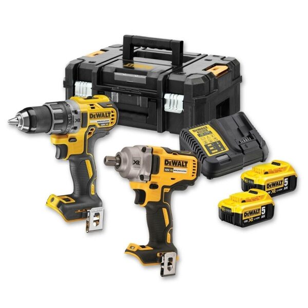 DEWALT.COMBO KOMPLEKTS 18V DCK2077P2T (DCD791+DCF894) 2x5.0Ah 2xTSTAK II DCK2077P2T-QW