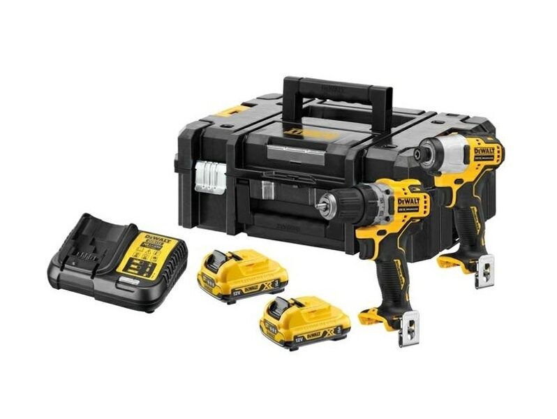 DEWALT COMBO SET 12V DCK2110L2T (DCD701 + DCF801) 2x3.0Ah TSTAK II DCK2110L2T