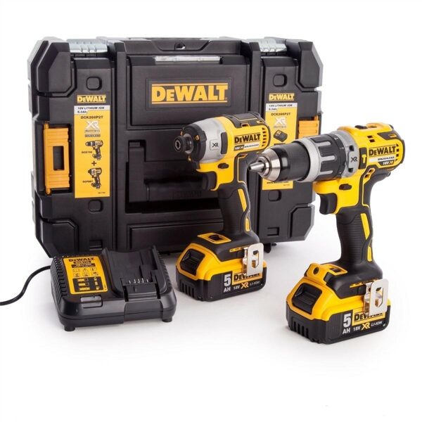 DEWALT COMBO KIT 18V (DCD796+DCF887) 2x5.0Ah DS150 DCK266P2T-QW