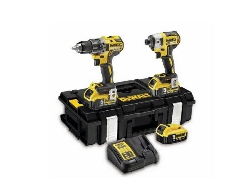 КОМПЛЕКТ DEWALT.COMBO 18 В (DCD796+DCF887) 3x5,0 Ач ПРОЧНАЯ СИСТЕМА DCK266P3-QW