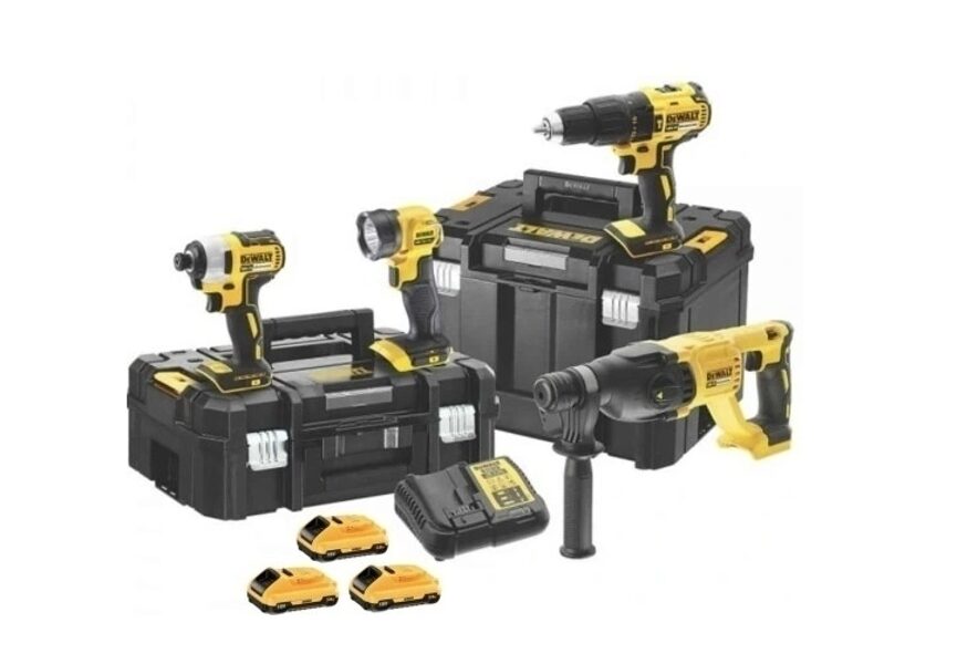 DEWALT.COMBO КОМПЛЕКТ 18 В DCK440L3T-QW (DCD778+DCF787+DCH033+DCL040) 3x3,0 Ач TSTAK 