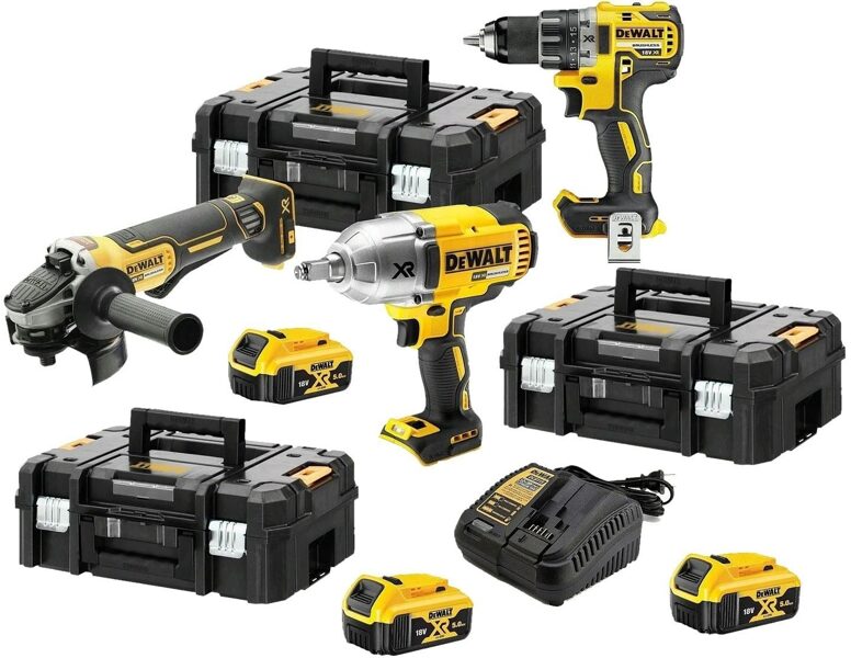 DEWALT COMBO SET 18V DCD791 + DCG406 + DCF899HN 3x5.0Ah 3xTSTAK DCKM009 5035048667873