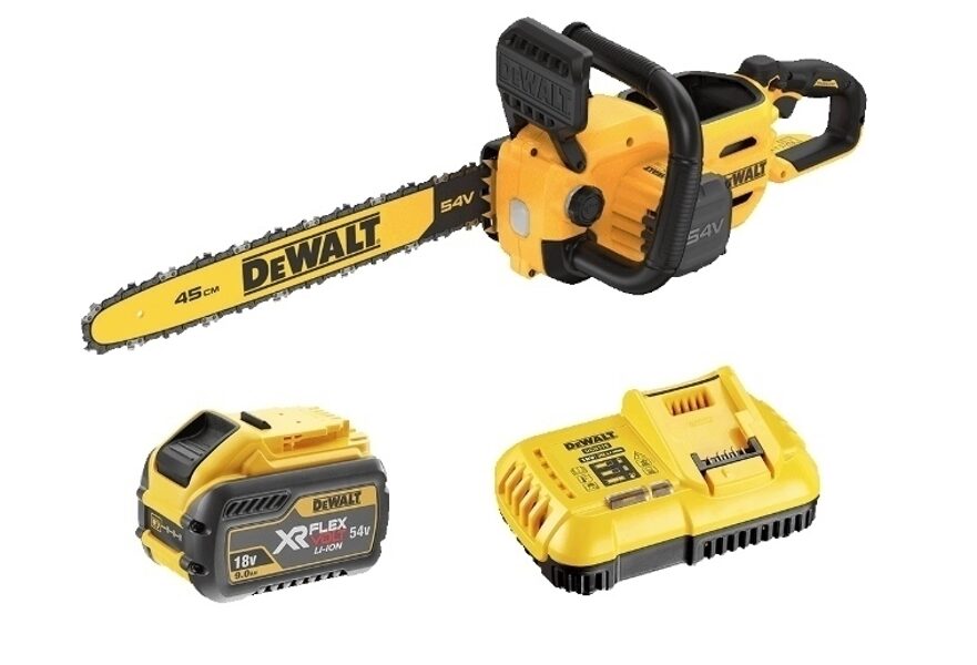 DEWALT Аккумуляторная цепная пила 54 В 45 см 1x9,0 Ач DCMCS574X1-QW 5035048751541