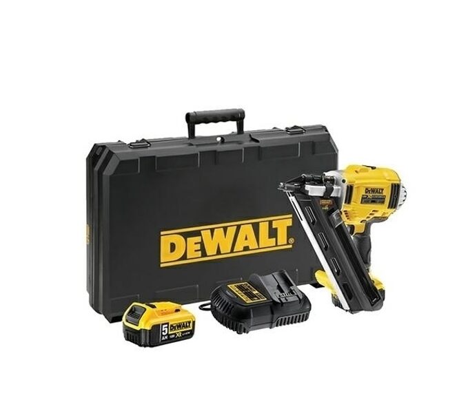 DEWALT Пистолет для гвоздей на аккумуляторе 18V ​​50-90mm 2x5.0Ah ЛИТИЙ-ИОННЫЙ БЕСЩЕТОЧНЫЙ DCN695P2-QW