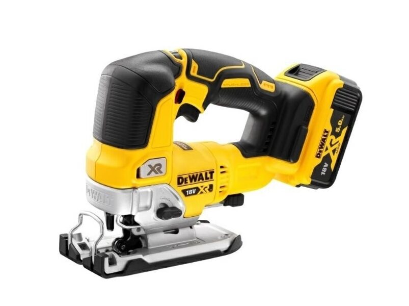 DEWALT Akumulatora figūrzāģis 18V (2x5.0Ah) DCS334P2-QW 