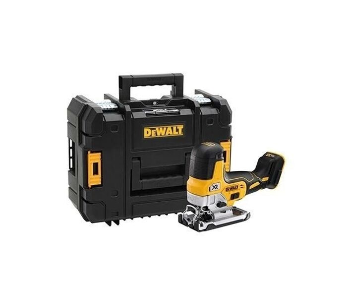 DEWALT finierzāģis 18V BEZ BATERIJAS UN LĀDĒTĀJA TSTAK DCS335NT-XJ 5035048710692