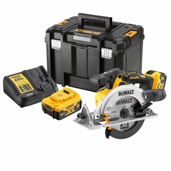 DEWALT.ЦИРКУЛЯРНАЯ ПИЛА. 18 В 165 мм 2x5,0 Ач DCS565P2-QW