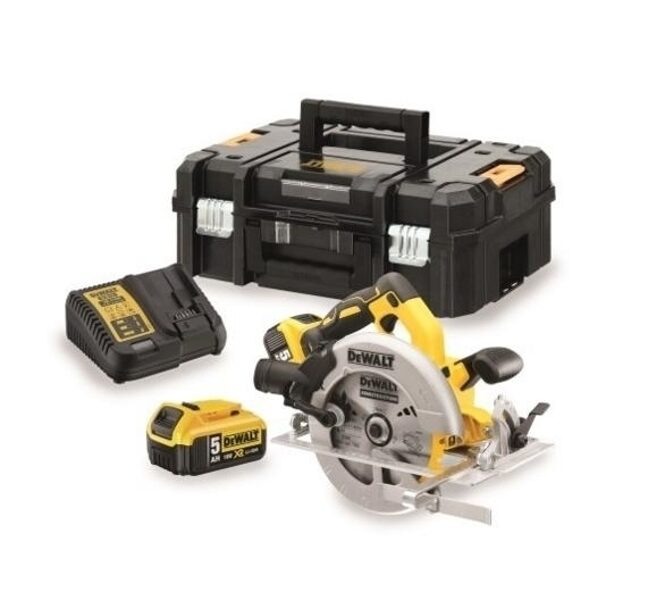 ЦИРКУЛЯРНАЯ ПИЛА DEWALT 18 В 184 мм 2x5,0 Ач XR LI-ION DCS570P2-QW