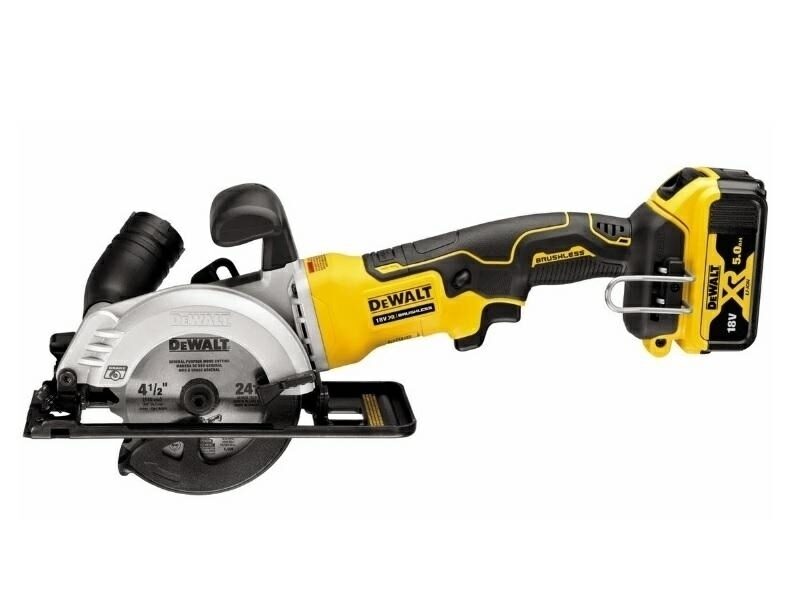 ЦИРКУЛЯРНАЯ ПИЛА DEWALT 18 В 115 мм 2x5,0 Ач TSTAK DCS571P2-QW