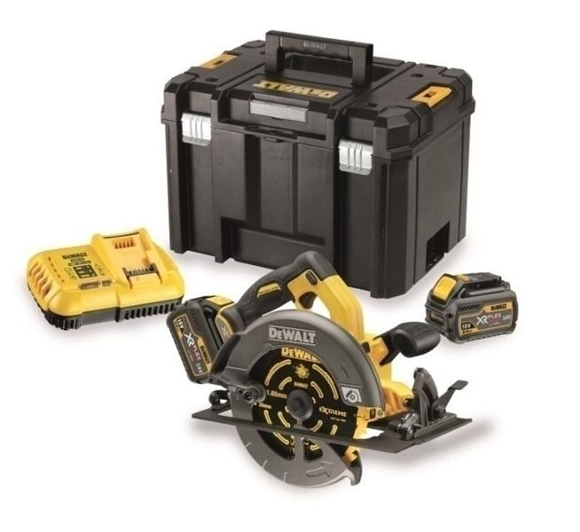 DEWALT FLEXVOLT CIRKULAR zāģis, 54 V, 2 x 6,0 Ah, TSTAK DCS575T2 LI-ION