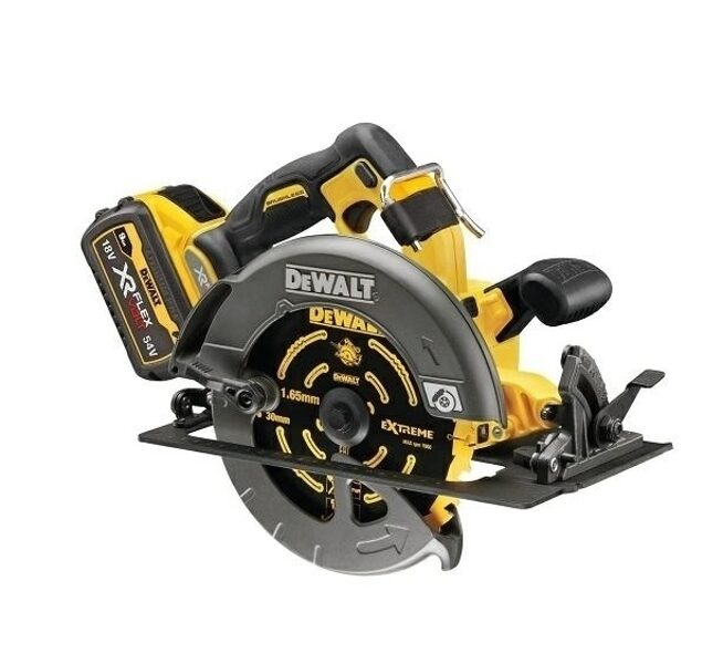 ЦИРКУЛЯРНАЯ ПИЛА DEWALT FLEXVOLT 54 В FLEXVOLT 2x9,0 Ач DCS578X2-QW