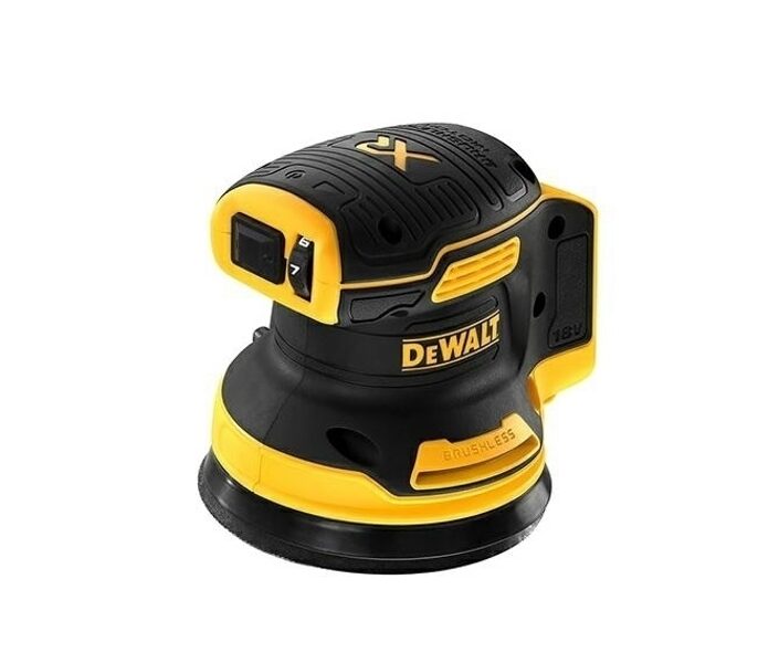 DEWALT AKUMULATORA EKSCENTRĀ SLĪPMAŠĪNA 18V 125mm BEZ BATERIJAS UN LĀDĒTĀJA DCW210N-XJ