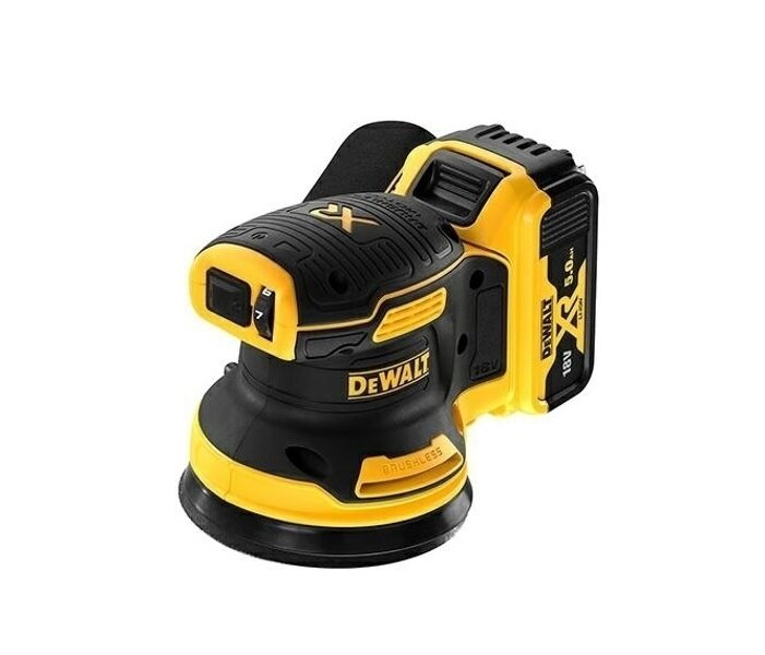 DEWALT Akumulatora ekscentriskā slīpmašīna 18V 125mm 2x5,0Ah DCW210P2-QW