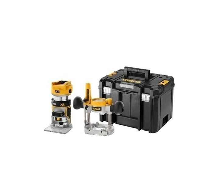 DEWALT Virsfrēze 18V 2in1 8mm BEZ BATERIJAS UN LĀDĒTĀJA TSTAK DCW604NT-XJ