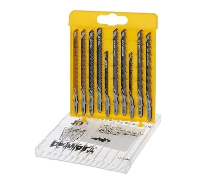 Набор пильных полотен DEWALT 10 шт. ДЛЯ ДЕРЕВА DT2290-QZ