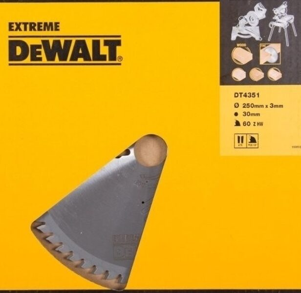 ЦИРКУЛЯРНАЯ ПИЛА DEWALT.250x30mmx60z DT4351-QZ