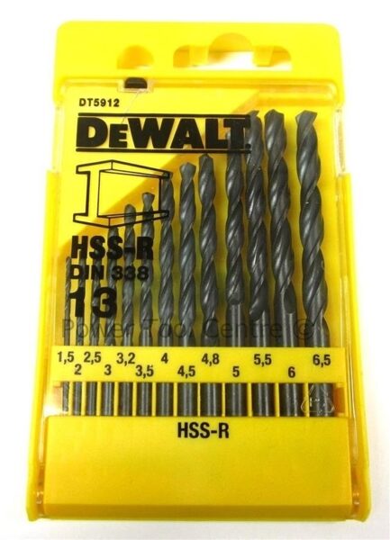 СВЕРЛА DEWALT ПО МЕТАЛЛУ HSS-R НАБОР СВЕРЛ 13 шт. DT5912-QZ