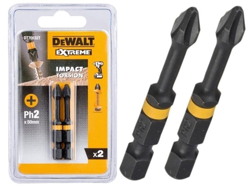 СОВЕТ DEWALT IMPACT. РН2 2 шт. DT70532T-QZ