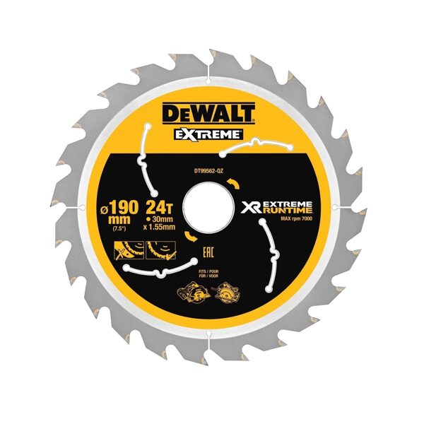 ЦИРКУЛЯРНАЯ ПИЛА DEWALT.190x30mmx24z DT99562-QZ