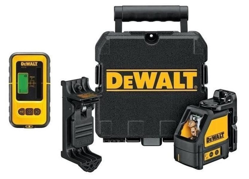 DEWALT  LĪNIJAS LĀZERS + DETEKTORS 50m DW088KD-XJ