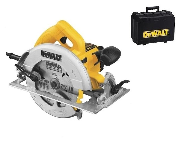 DEWALT ripzāģis 1350W 190mm + CASE DWE575K-QS