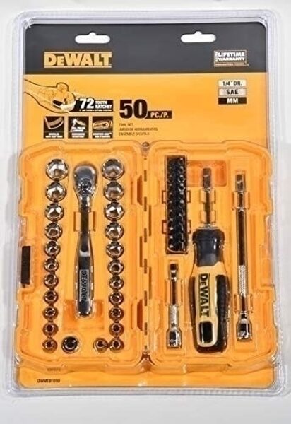 НАБОР КЛЮЧЕЙ DEWALT 50 шт. 1/4" NANO DWMT81610-0