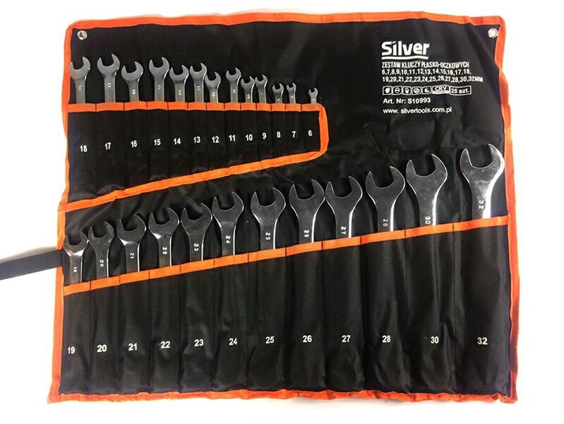 Набор ключей 6-32mm 25szt. /SILVER 10993
