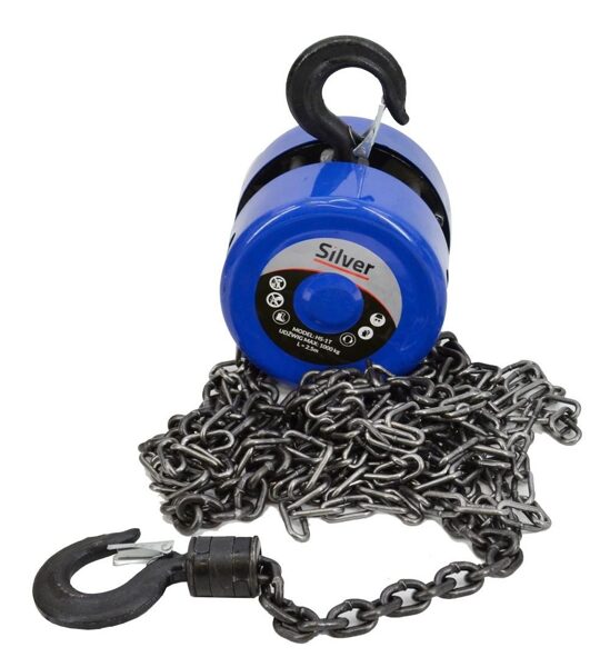 2Т x 2,5м / SILVER ЦЕПНАЯ ЛЕБЕДКА  11191