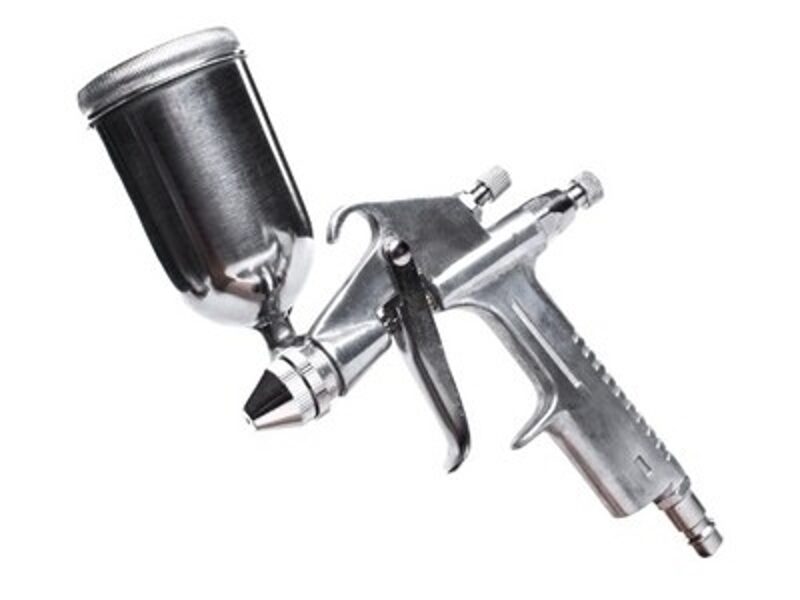 SPRAY GUN WITH TOP TANK MINI K-3A SILVER K-3A