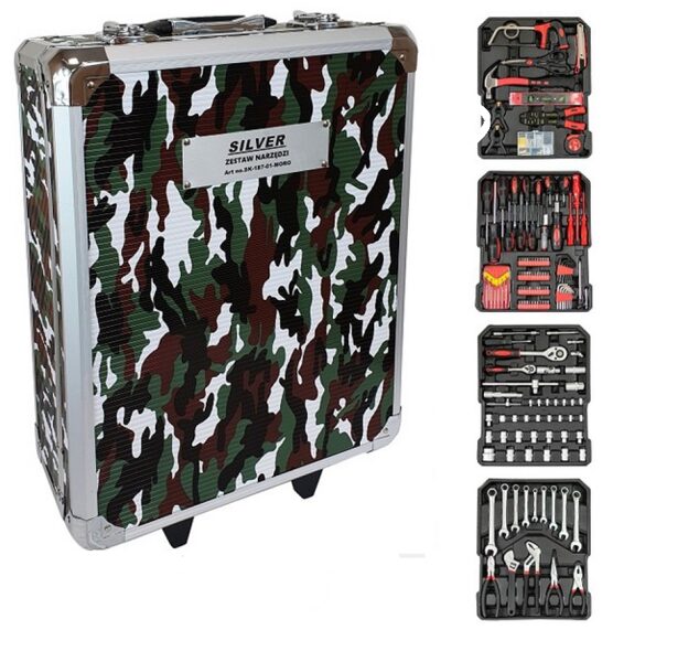 НАБОР SILVER КЛЮЧЕЙ 419 шт. В КОРОБКЕ НА КОЛЕСАХ MORO SK-419-02MORO