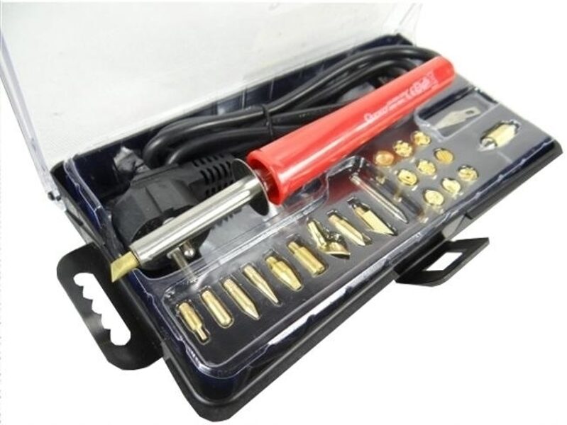 ВЫЖИГАТЕЛЬ GEKO ДЛЯ ДЕРЕВА И КОЖИ НАБОР 23 шт. G20050