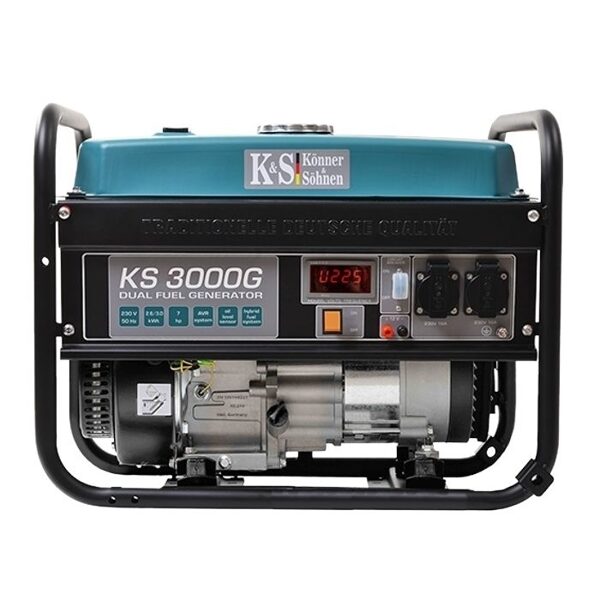 KÖNNER & SÖHNEN HIBRĪDA GENERATORS (BENZĪNS/LPG) 2,6 kW 230 V KS 3000 G