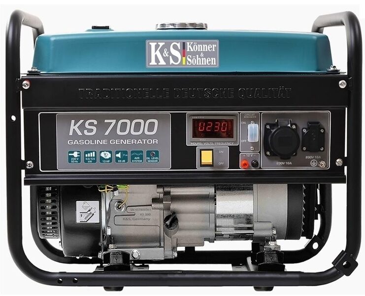 KÖNNER & SÖHNEN BENZĪNA GENERATORS 5,0 kW 230 V KS 7000