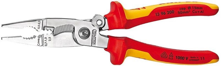 Knipex Универсальные клещи для проводов 200 мм VDE 1000 V 1396200