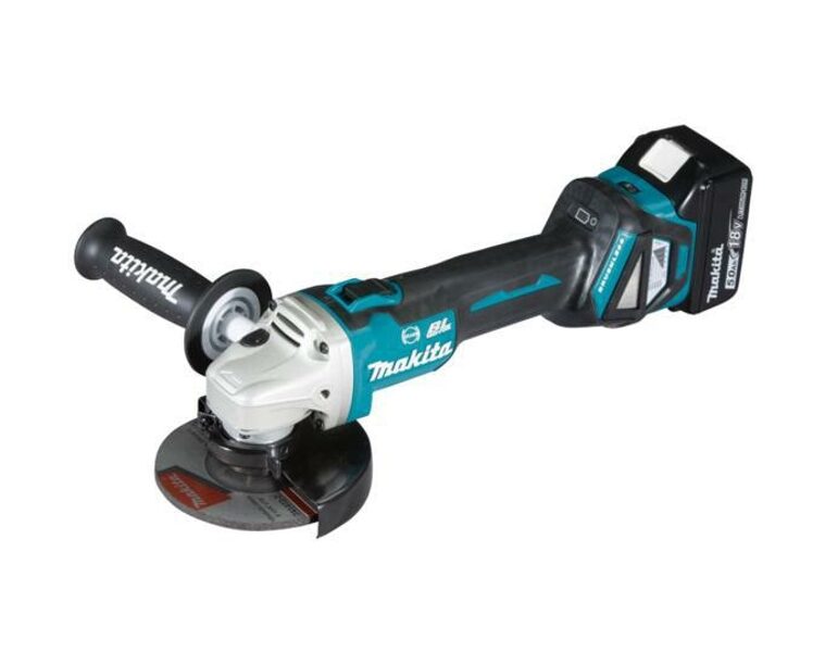 Аккумуляторная угловая шлифовальная машина Makita 18V 125mm 2 x 5.0Ah Li-Ion REG.OBR. DGA513RT2J