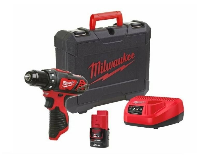 MILWAUKEE DRILL / DRIVER 12V 30Nm 1x2,0Ah LI-ION M12BDD-201C